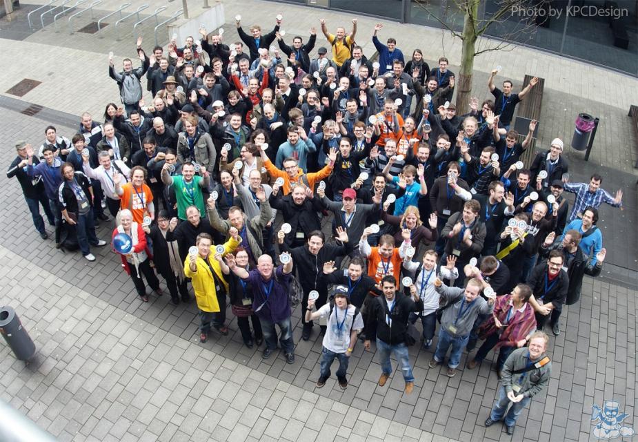 Gruppenfoto der #dce12-Teilnehmer