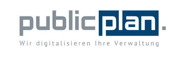 Logo: publicplan Wir digitalisieren Verwaltung